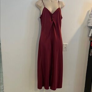 Nicole Miller Deep Red Slip Dress